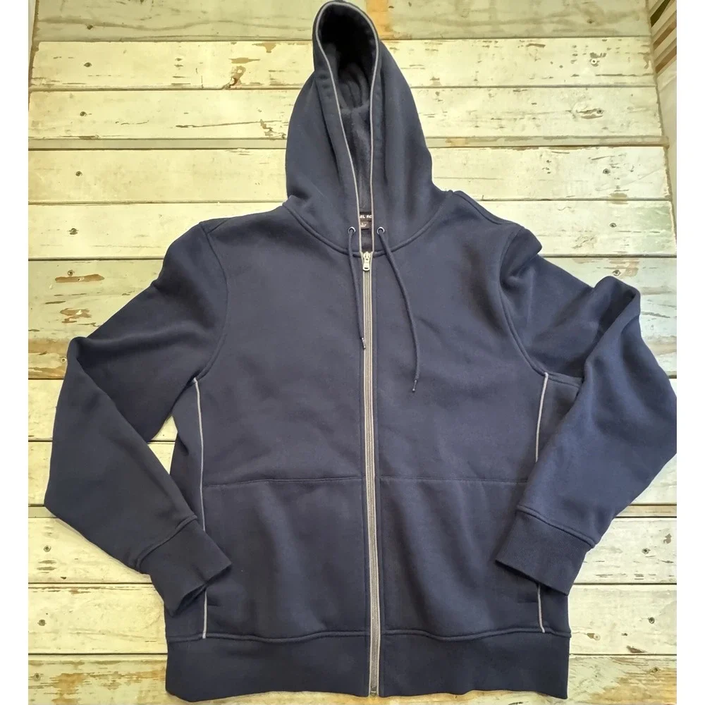 Michael Kors Men's/Women's Long Sleeve Full Zip Drawstring Hoodie Size Large
